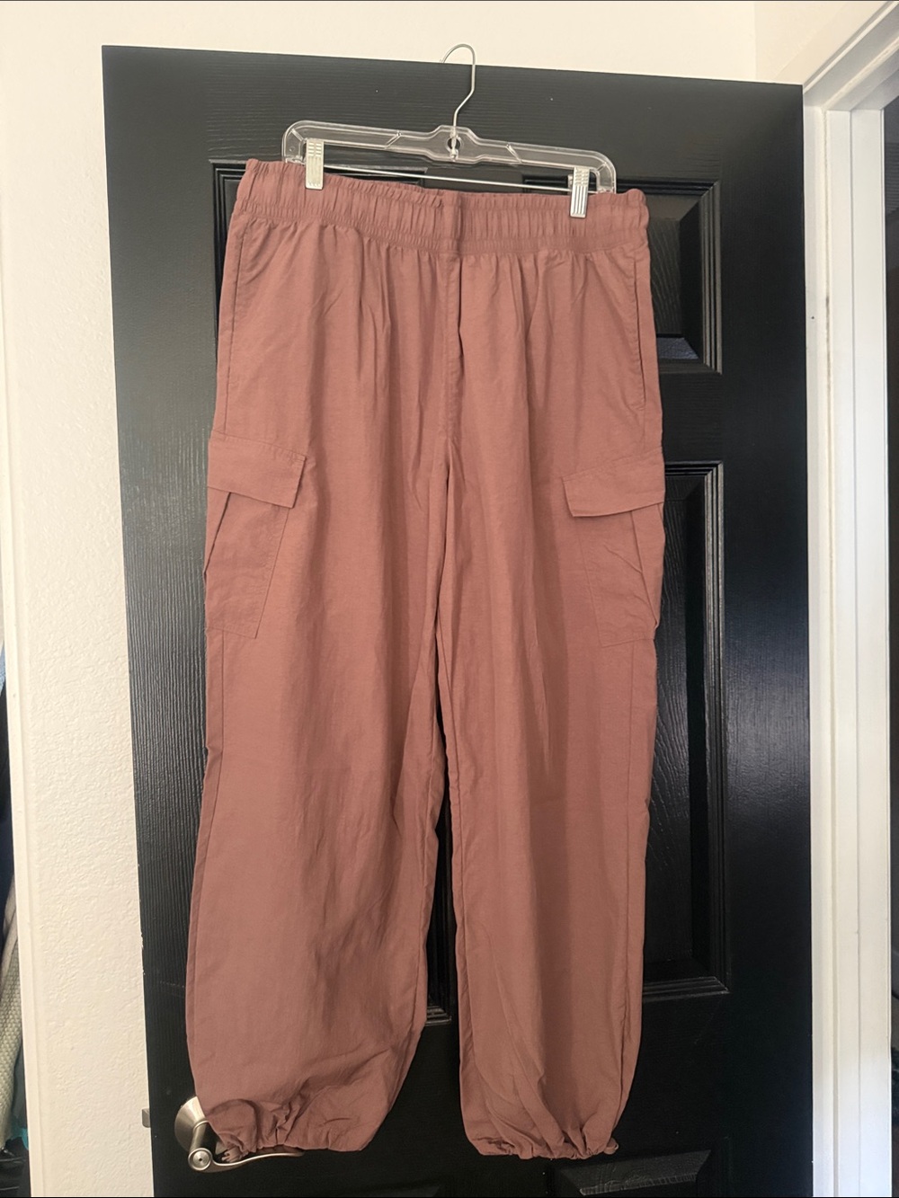 all in motion Lightweight Elastic-Waist Pants in Taupe